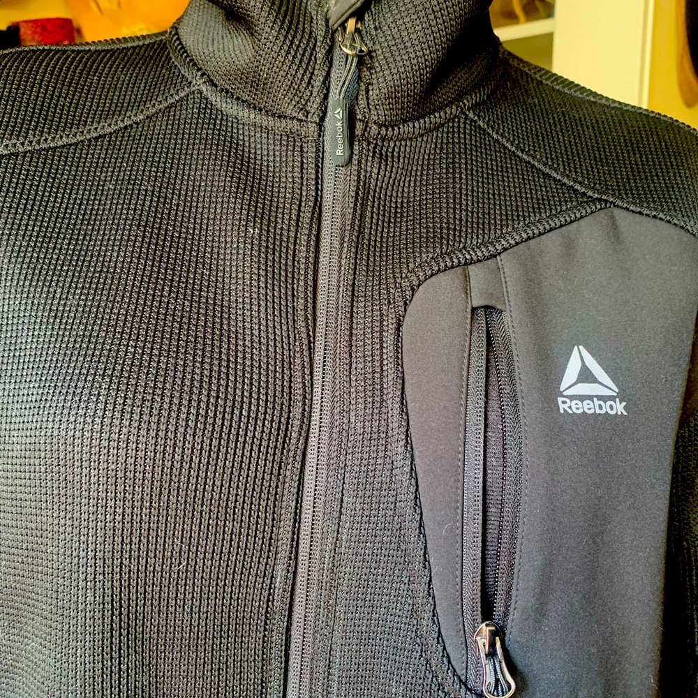 Like New Reebok Black Soft Shell 5-Pocket Jacket